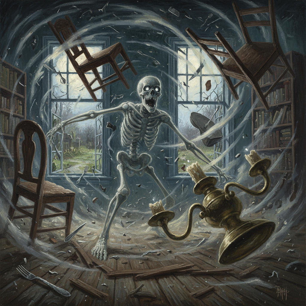 Poltergeist, original Pathfinder 2e monster artwork by ZapGM
