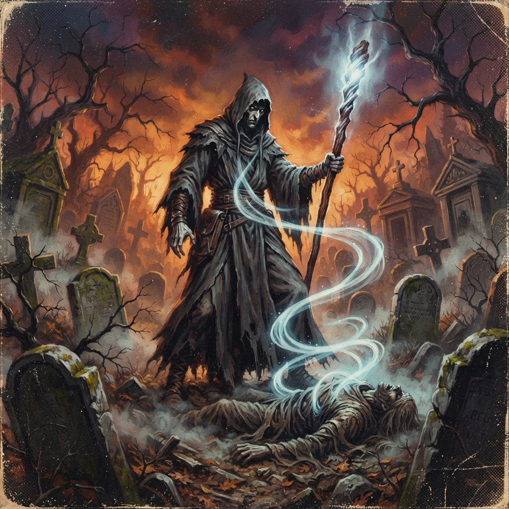 Shoki, original Pathfinder 2e monster artwork by ZapGM