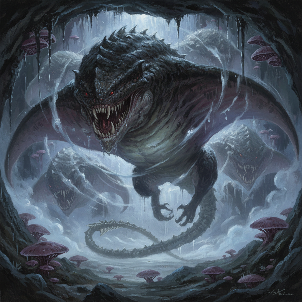 Cloaker, original D&D 5e monster artwork by ZapGM