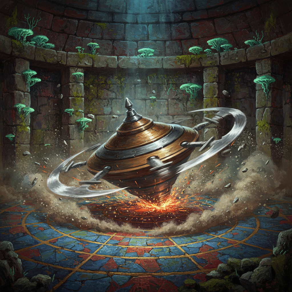 Spiral Centurion, original Pathfinder 2e monster artwork by ZapGM