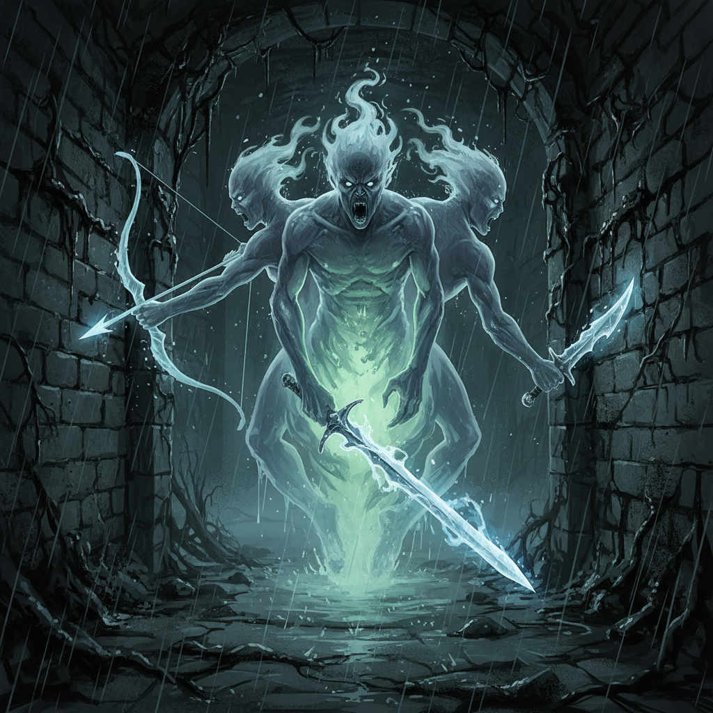 Fortune Eater, original Pathfinder 2e monster artwork by ZapGM