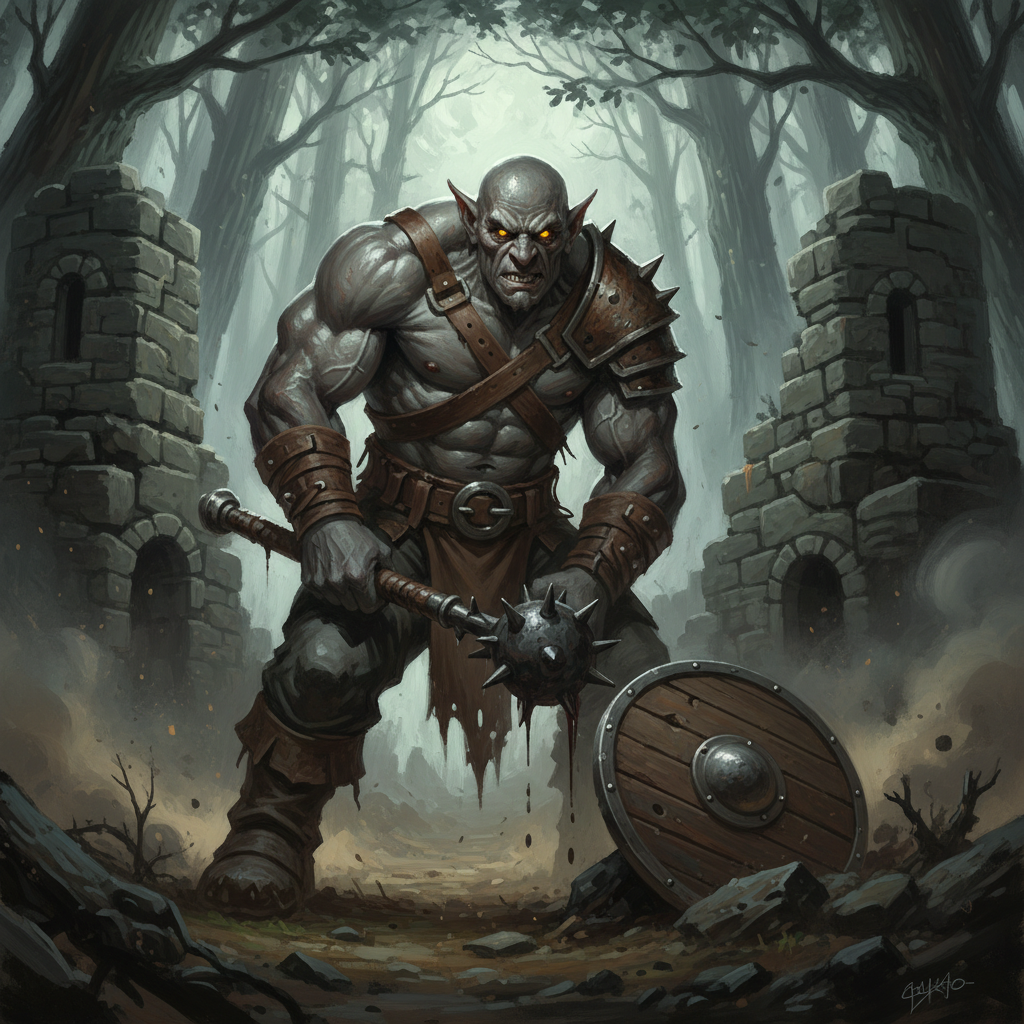 Spriggan Warlord, original Pathfinder 2e monster artwork by ZapGM