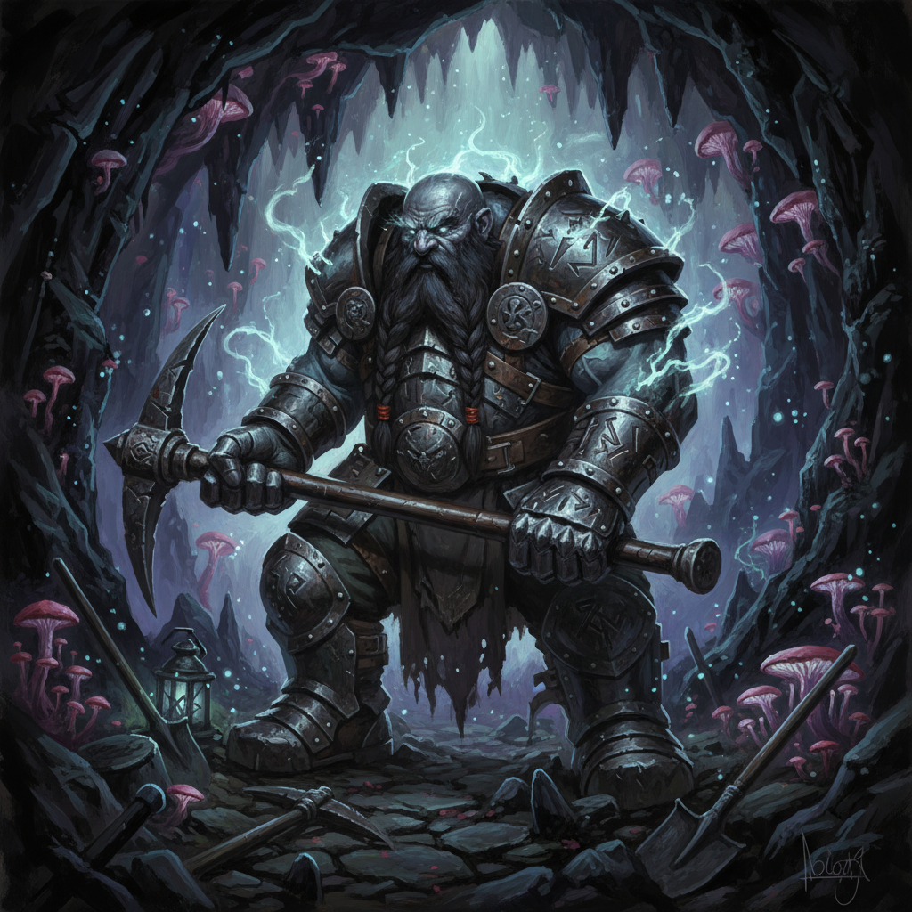Duergar, original D&D 5e monster artwork by ZapGM