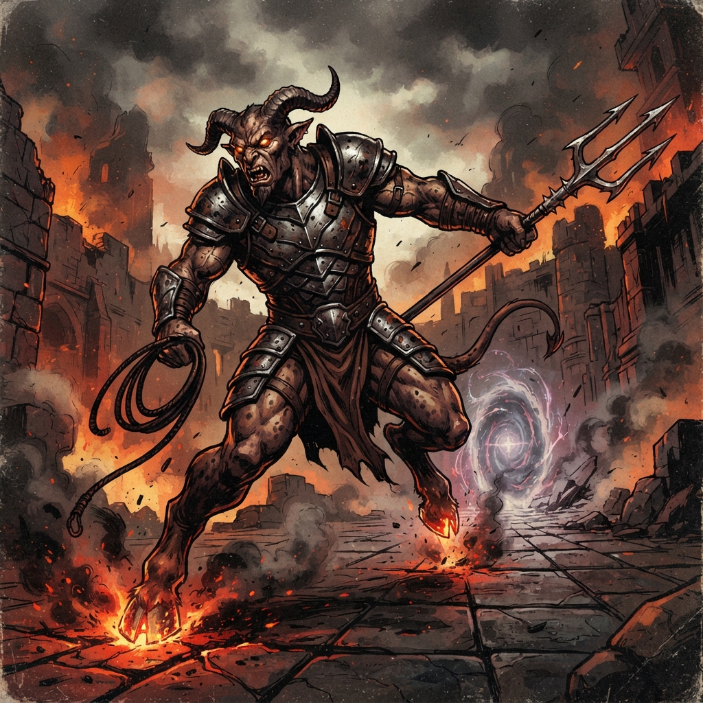 Vordine, original Pathfinder 2e monster artwork by ZapGM