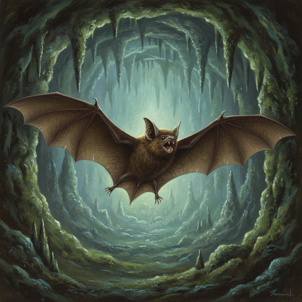 Bat, original D&D 5e monster artwork by ZapGM