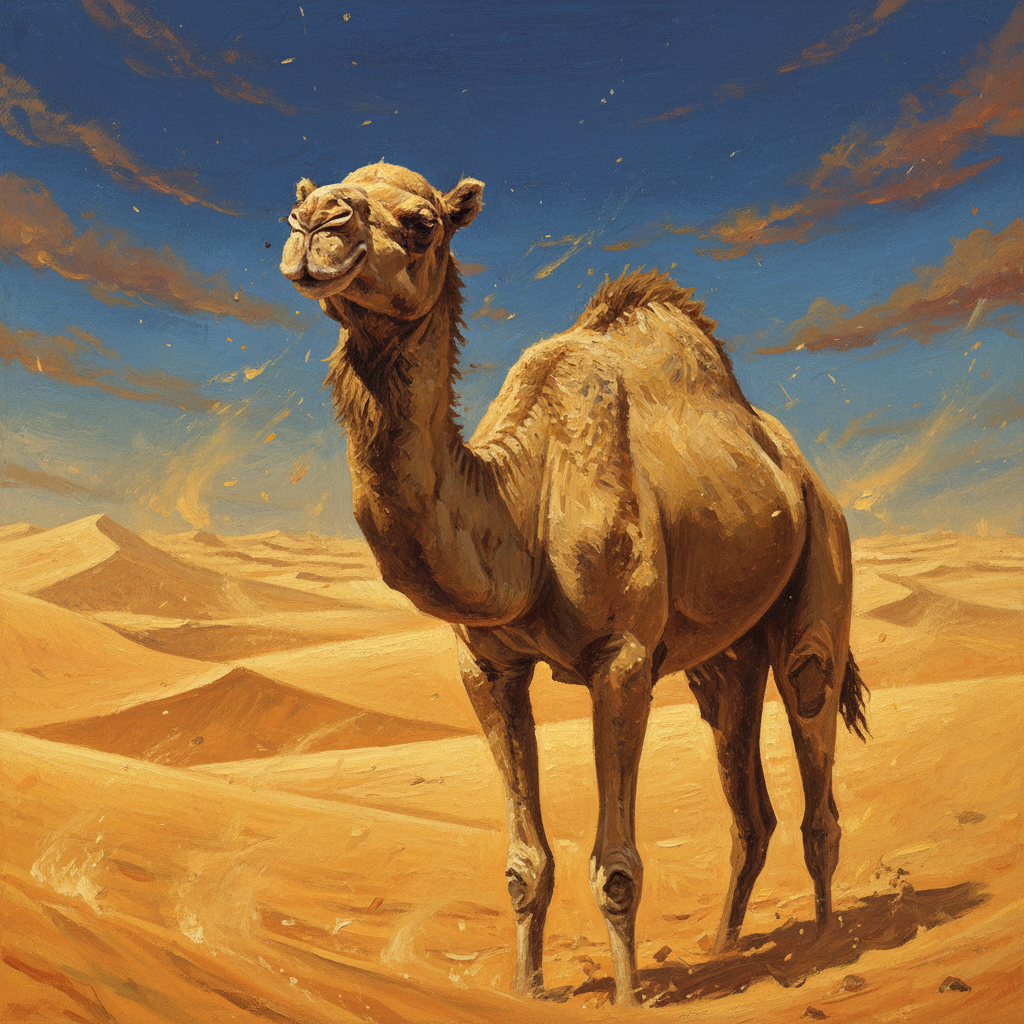 Camel, original D&D 5e monster artwork by ZapGM