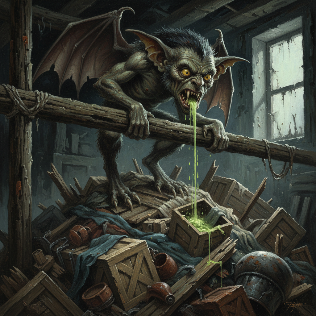 Grimple, original Pathfinder 2e monster artwork by ZapGM