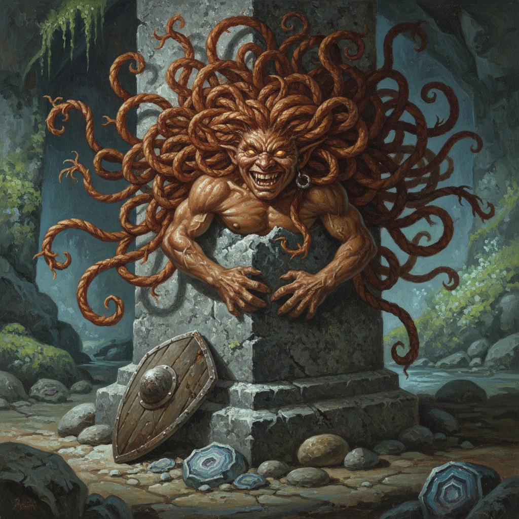 Korred, original Pathfinder 2e monster artwork by ZapGM