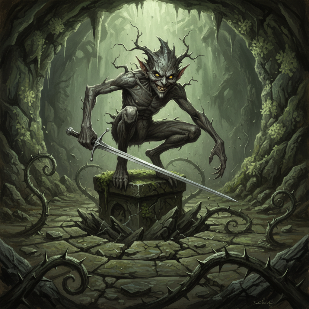 Gimmerling, original Pathfinder 2e monster artwork by ZapGM