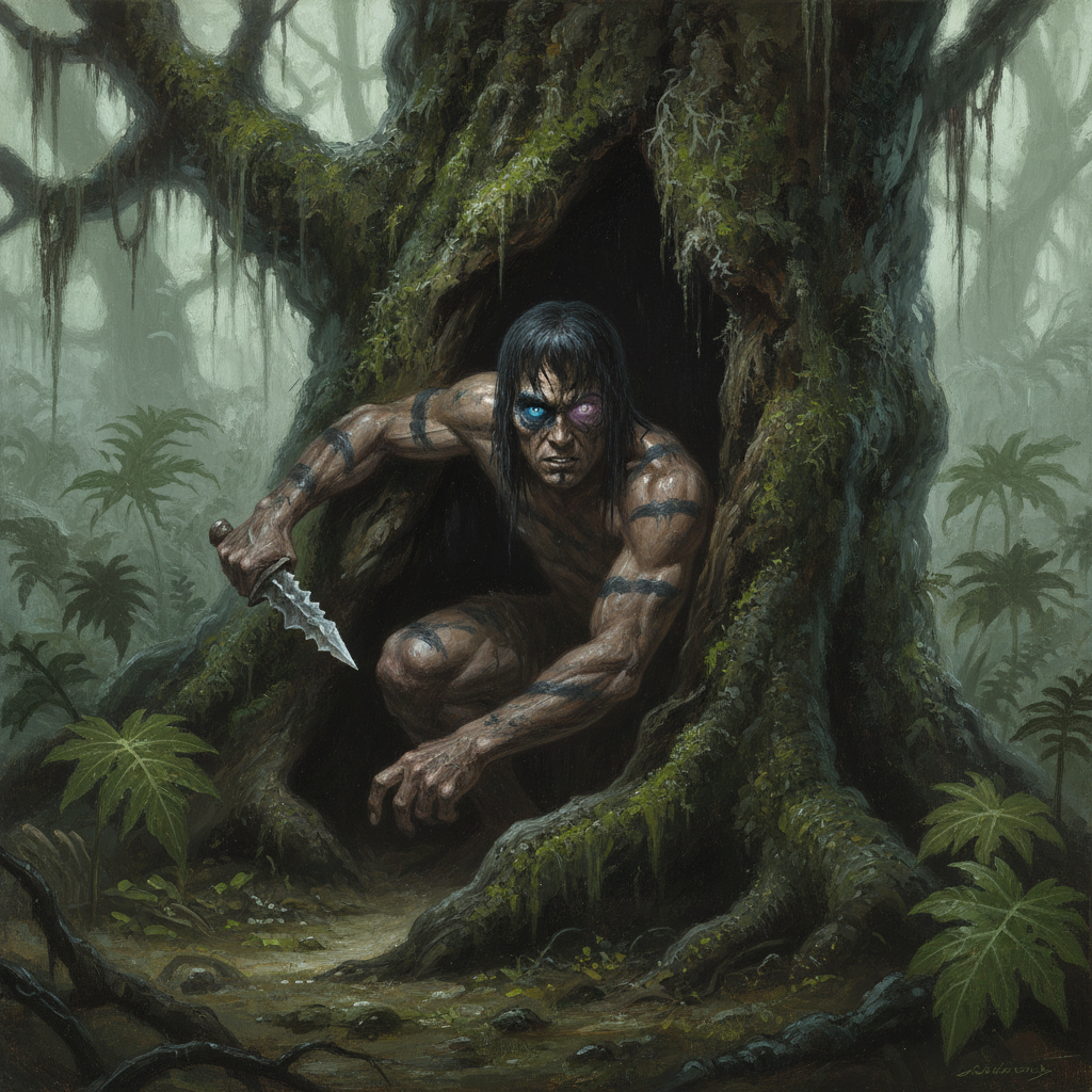 Changeling Exile, original Pathfinder 2e monster artwork by ZapGM