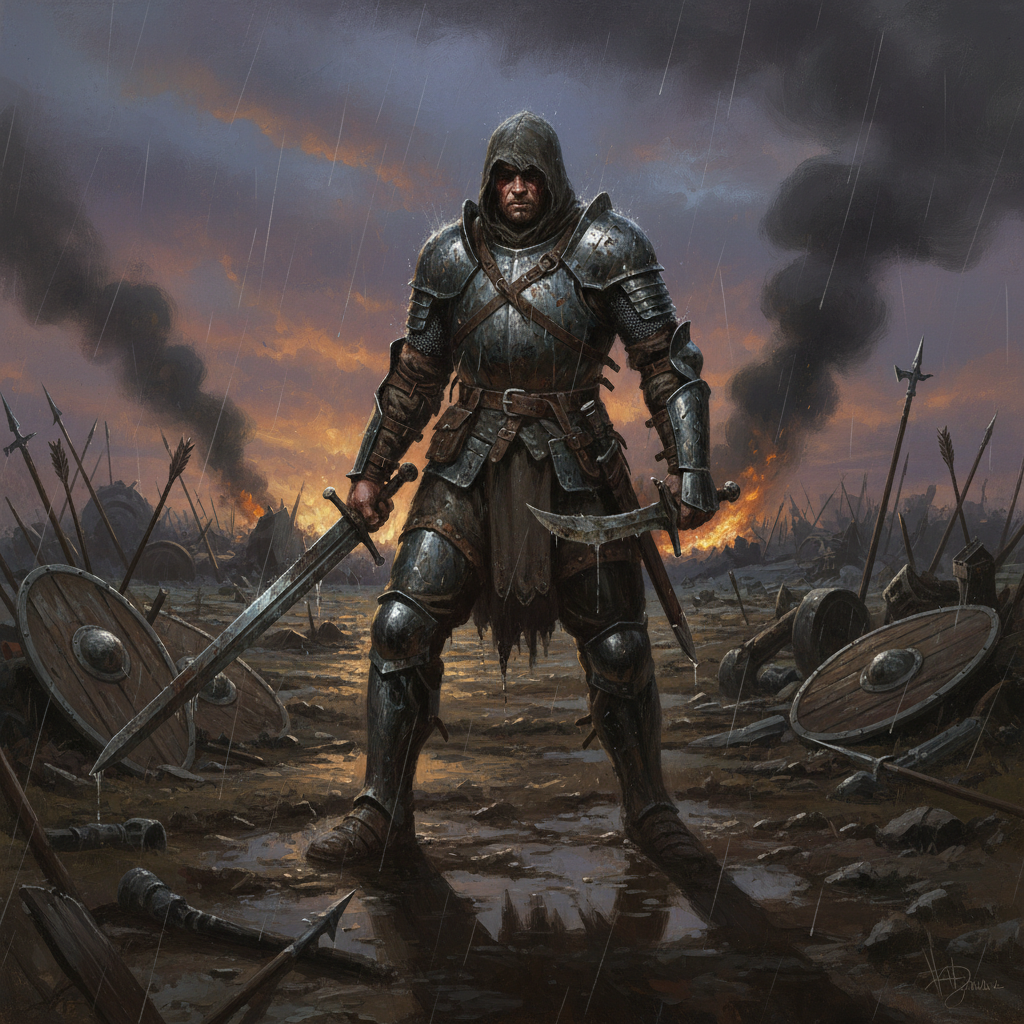 Veteran, original D&D 5e monster artwork by ZapGM