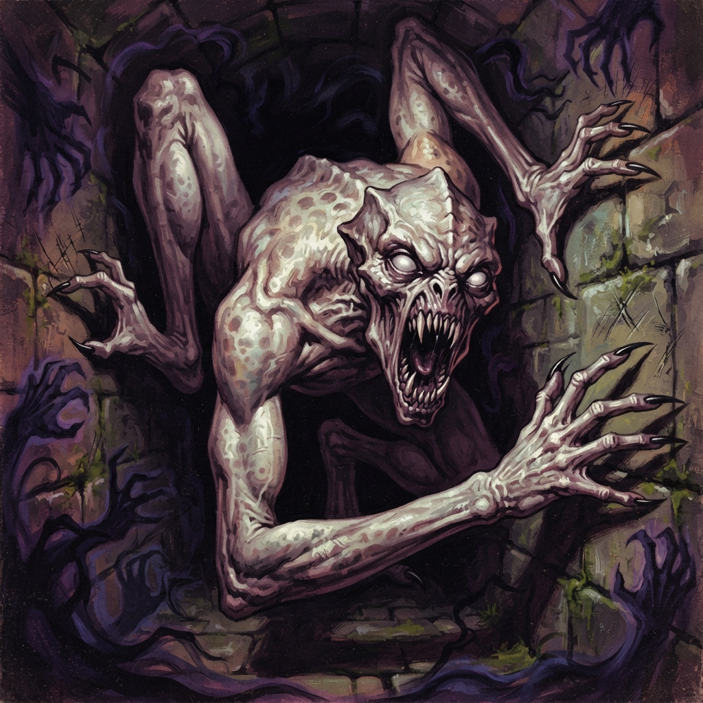 Phasmadaemon, original Pathfinder 2e monster artwork by ZapGM