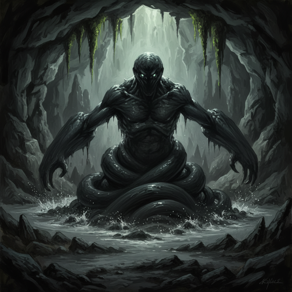 Mudwretch, original Pathfinder 2e monster artwork by ZapGM