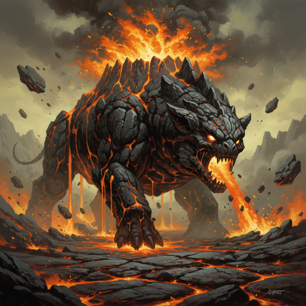 Lerritan, original Pathfinder 2e monster artwork by ZapGM