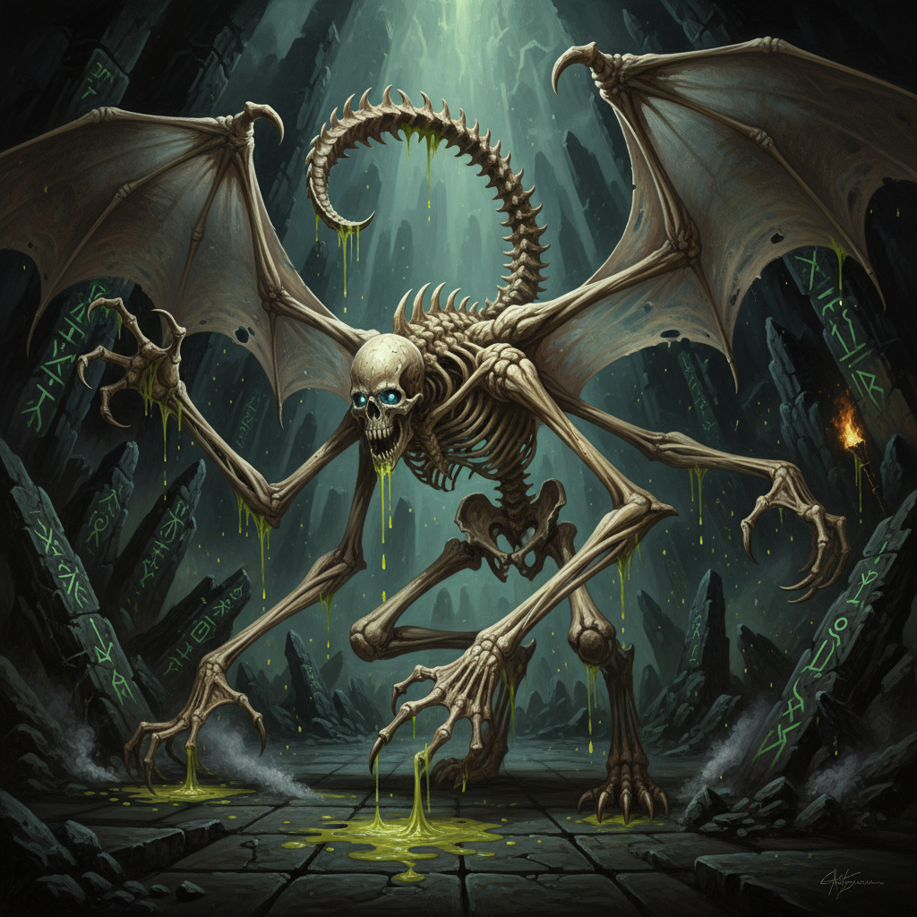 Osyluth, original Pathfinder 2e monster artwork by ZapGM