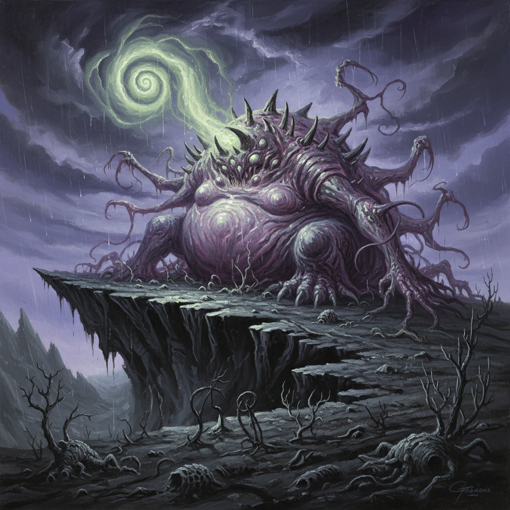 Augnagar, original Pathfinder 2e monster artwork by ZapGM
