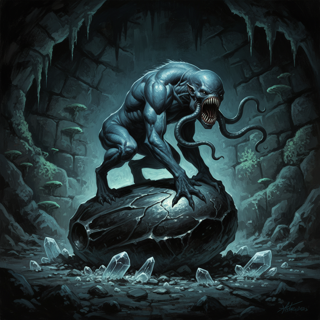 Akata, original Pathfinder 2e monster artwork by ZapGM