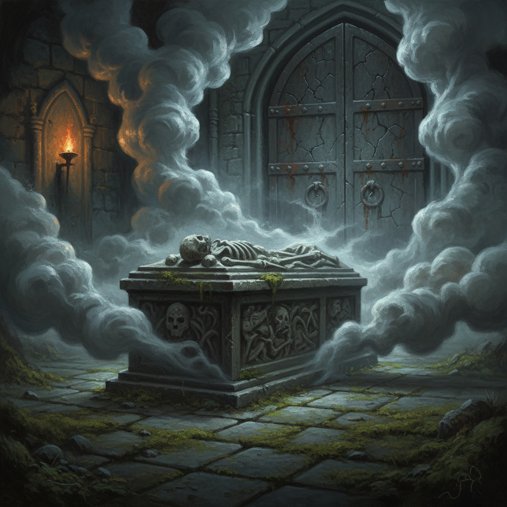 Vampire, Mist Form, original D&D 5e monster artwork by ZapGM