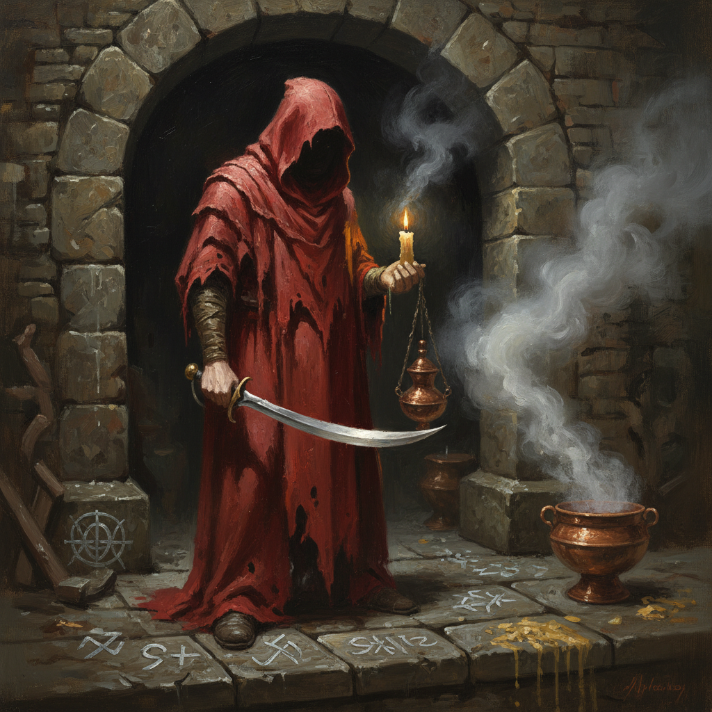 Cultist, original D&D 5e monster artwork by ZapGM