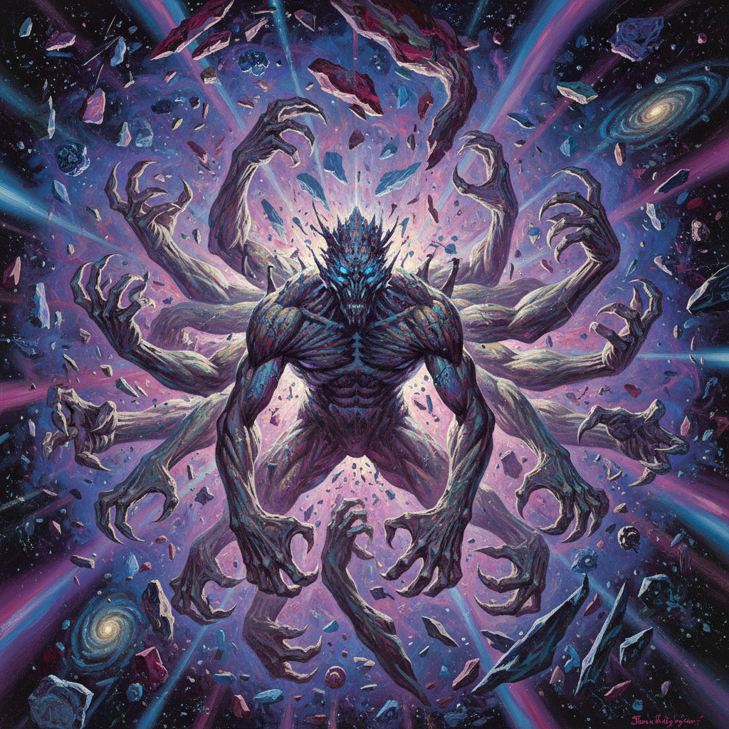 Hekatonkheires Titan, original Pathfinder 2e monster artwork by ZapGM
