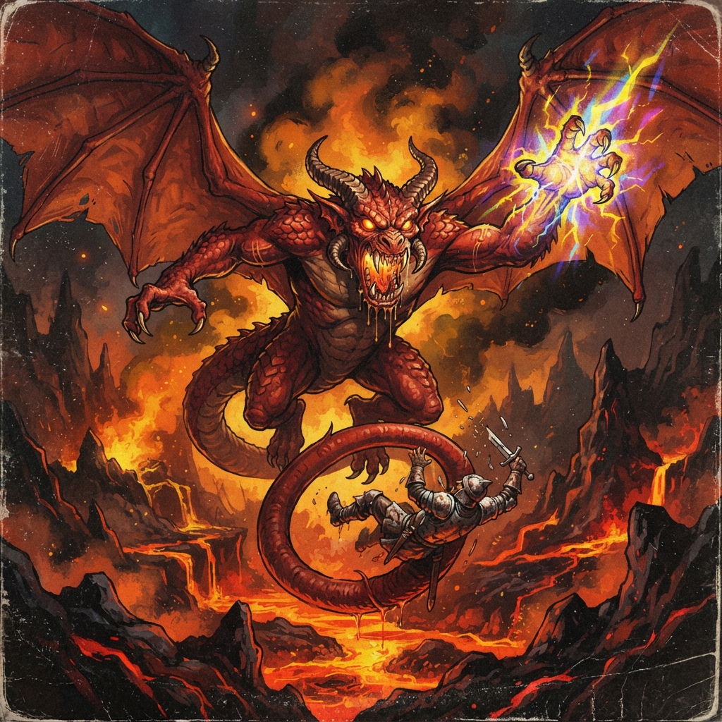 Nessari, original Pathfinder 2e monster artwork by ZapGM