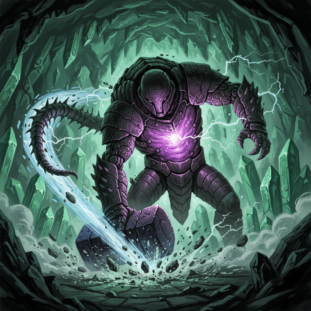 Hadrinnex, original Pathfinder 2e monster artwork by ZapGM