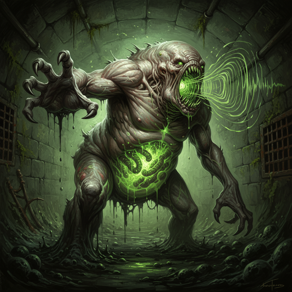 Grothlut, original Pathfinder 2e monster artwork by ZapGM
