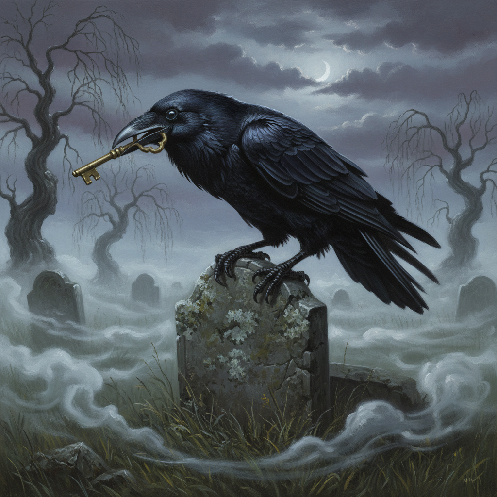 Raven, original Pathfinder 2e monster artwork by ZapGM