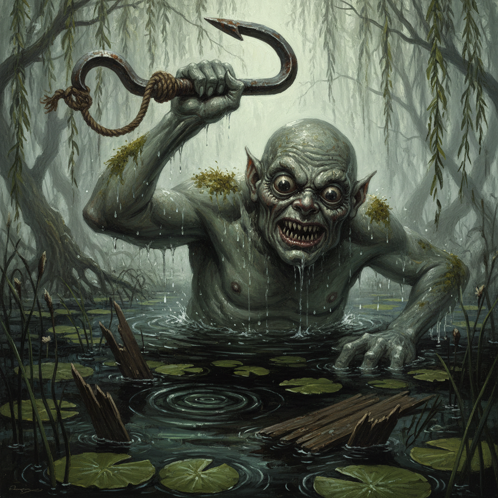 Marsh Giant, original Pathfinder 2e monster artwork by ZapGM