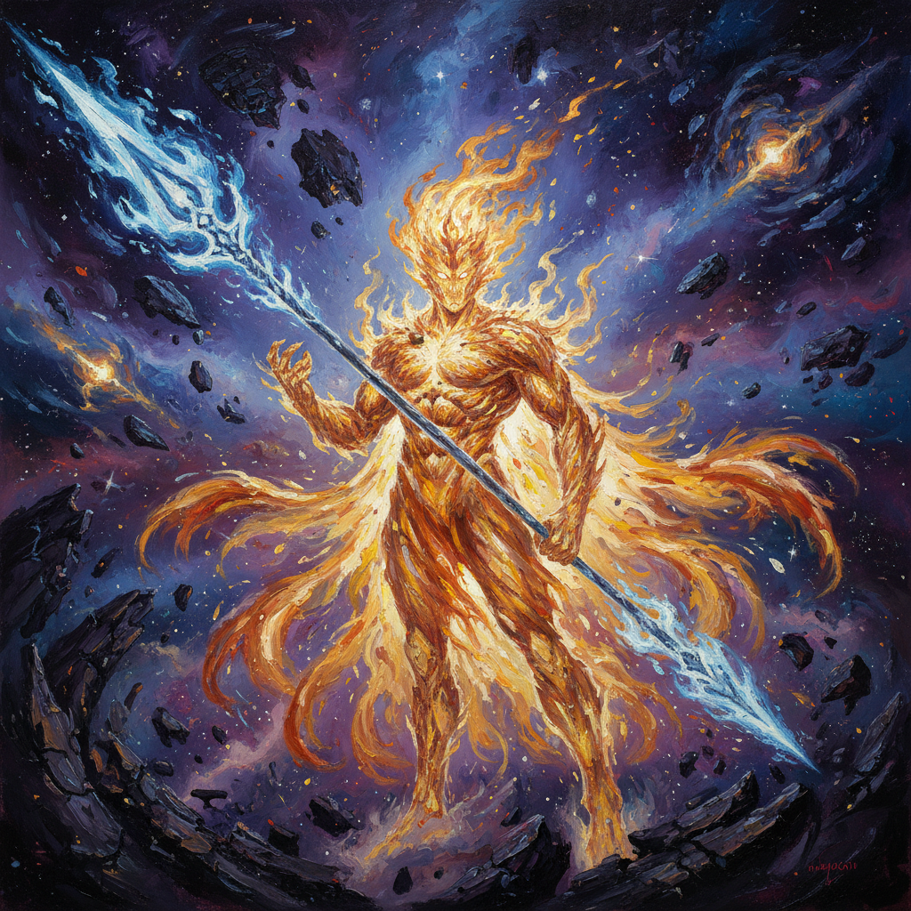 Jyoti, original Pathfinder 2e monster artwork by ZapGM