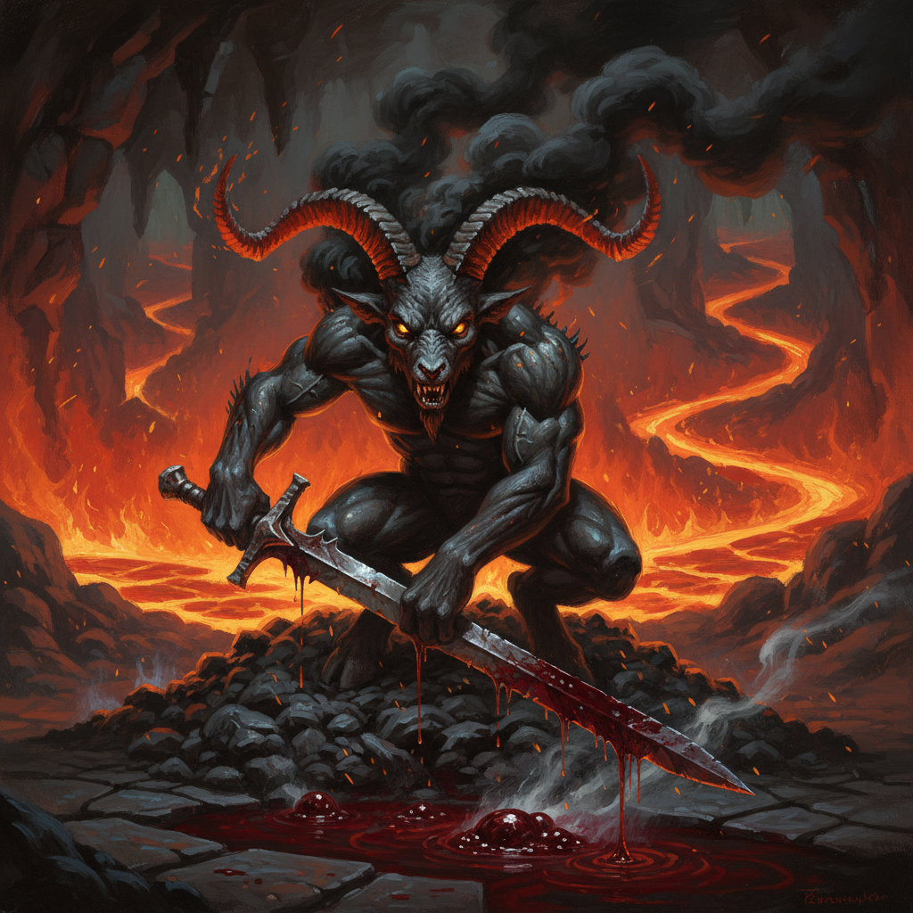 Brimorak, original Pathfinder 2e monster artwork by ZapGM