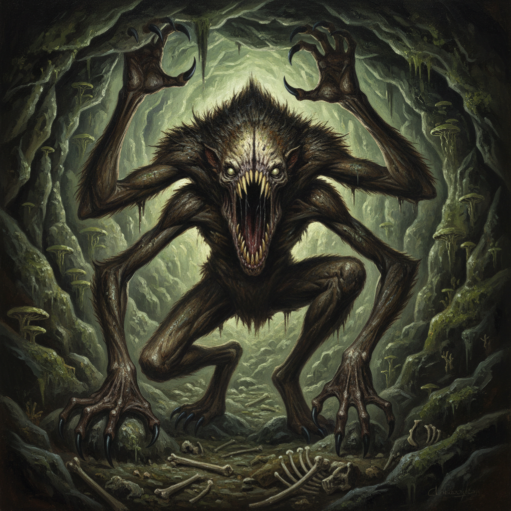 Gug, original Pathfinder 2e monster artwork by ZapGM