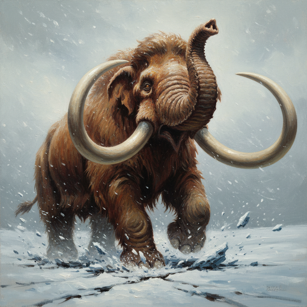 Mammoth, original D&D 5e monster artwork by ZapGM