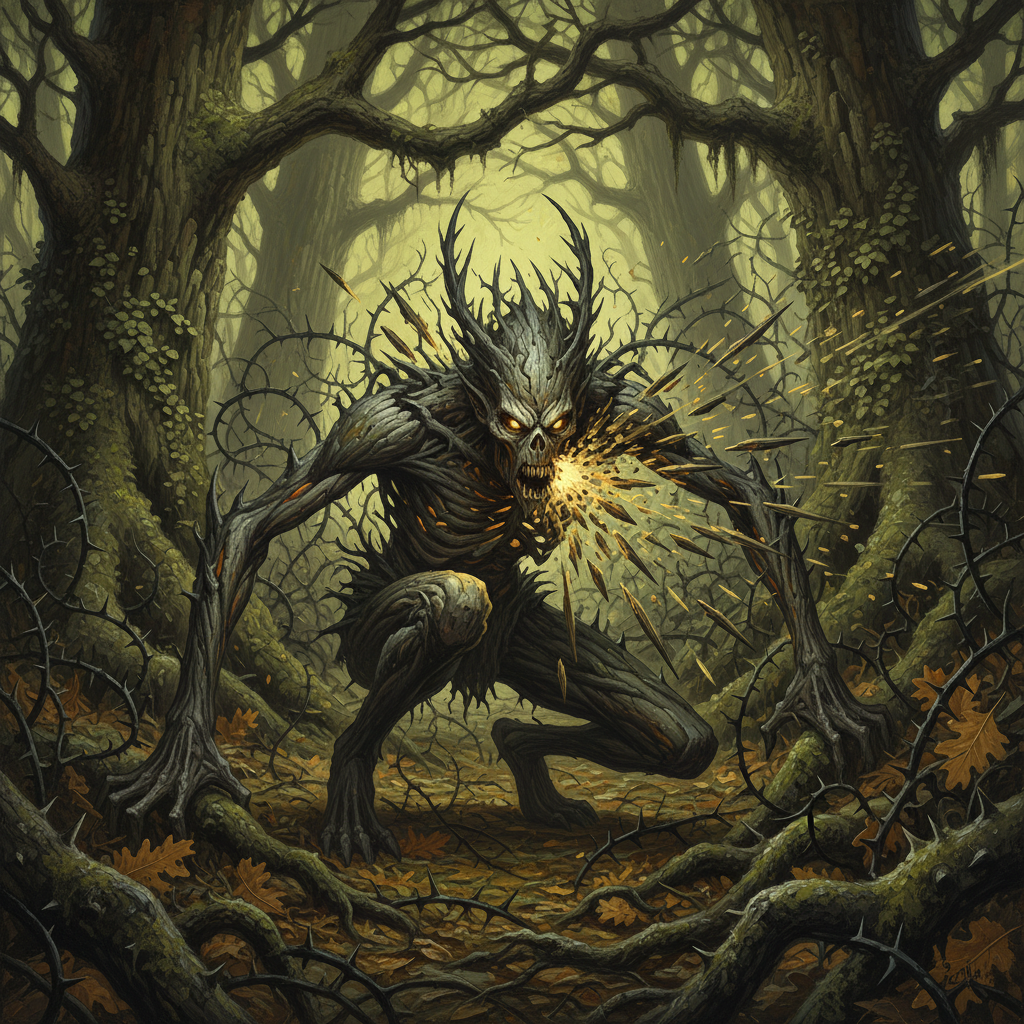 Twigjack, original Pathfinder 2e monster artwork by ZapGM