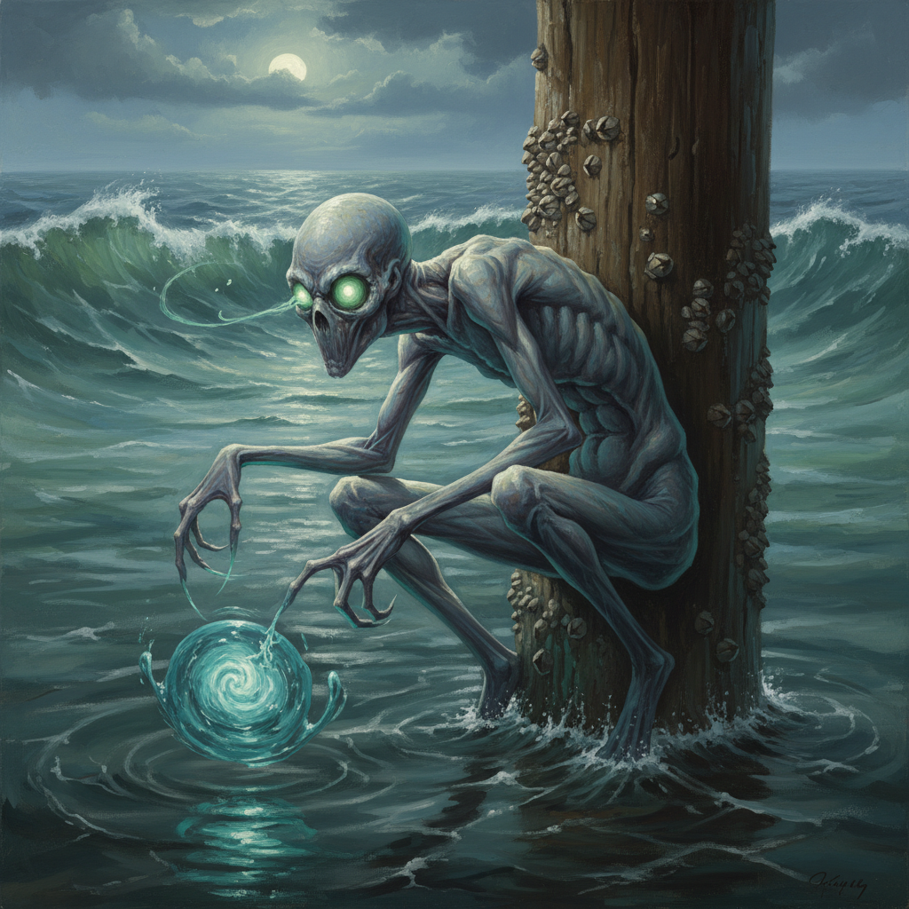 Fuath, original Pathfinder 2e monster artwork by ZapGM
