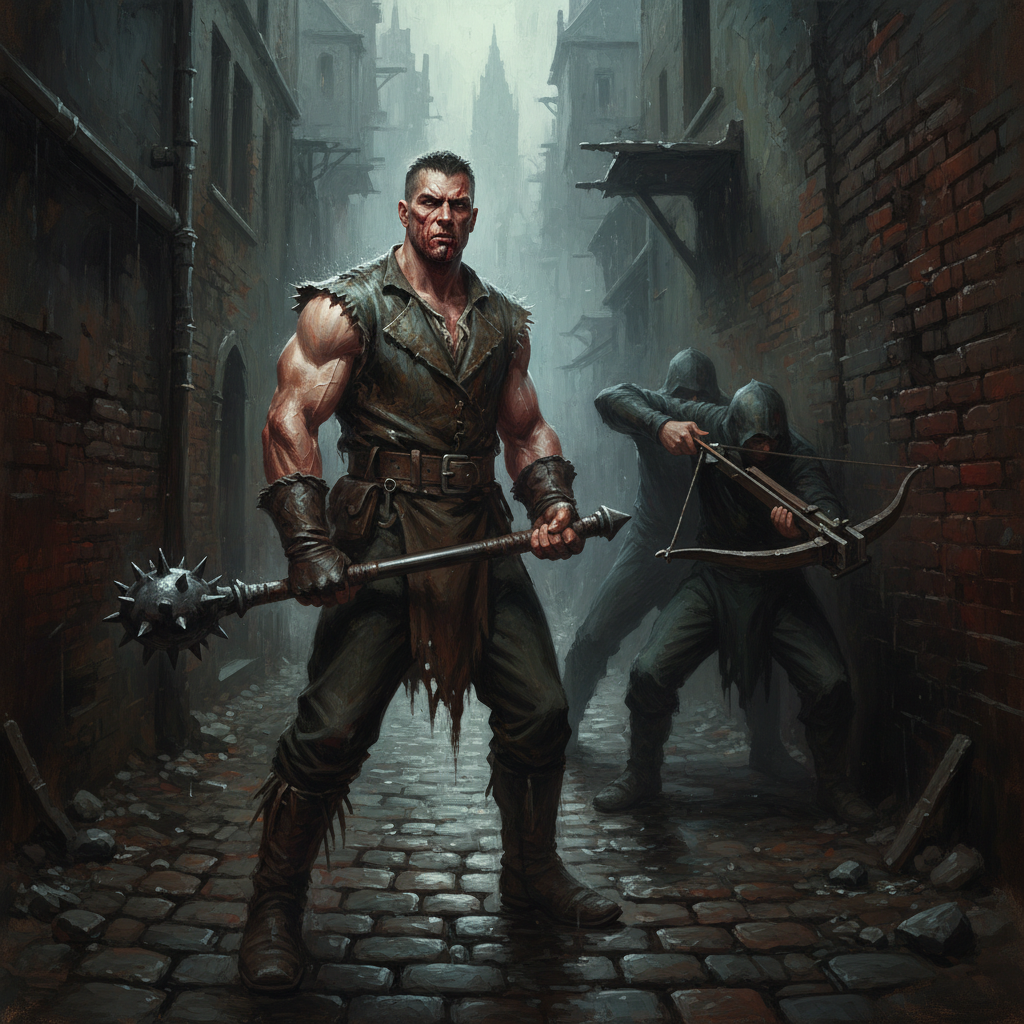 Thug, original D&D 5e monster artwork by ZapGM