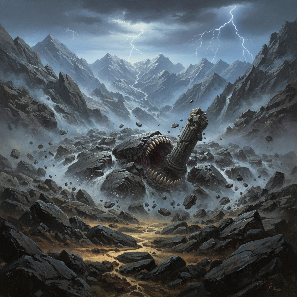 Sturzstromer, original Pathfinder 2e monster artwork by ZapGM