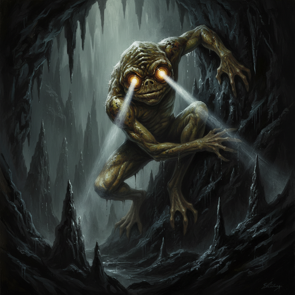 Blindheim, original Pathfinder 2e monster artwork by ZapGM