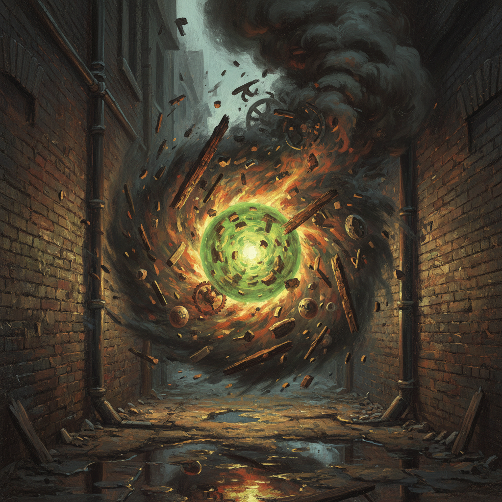 Filth Fire, original Pathfinder 2e monster artwork by ZapGM