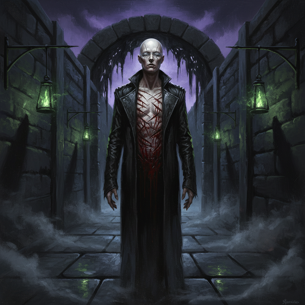 Ostiarius, original Pathfinder 2e monster artwork by ZapGM