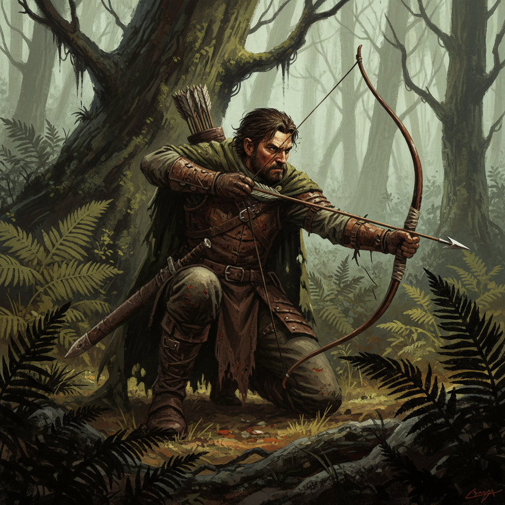 Scout, original D&D 5e monster artwork by ZapGM