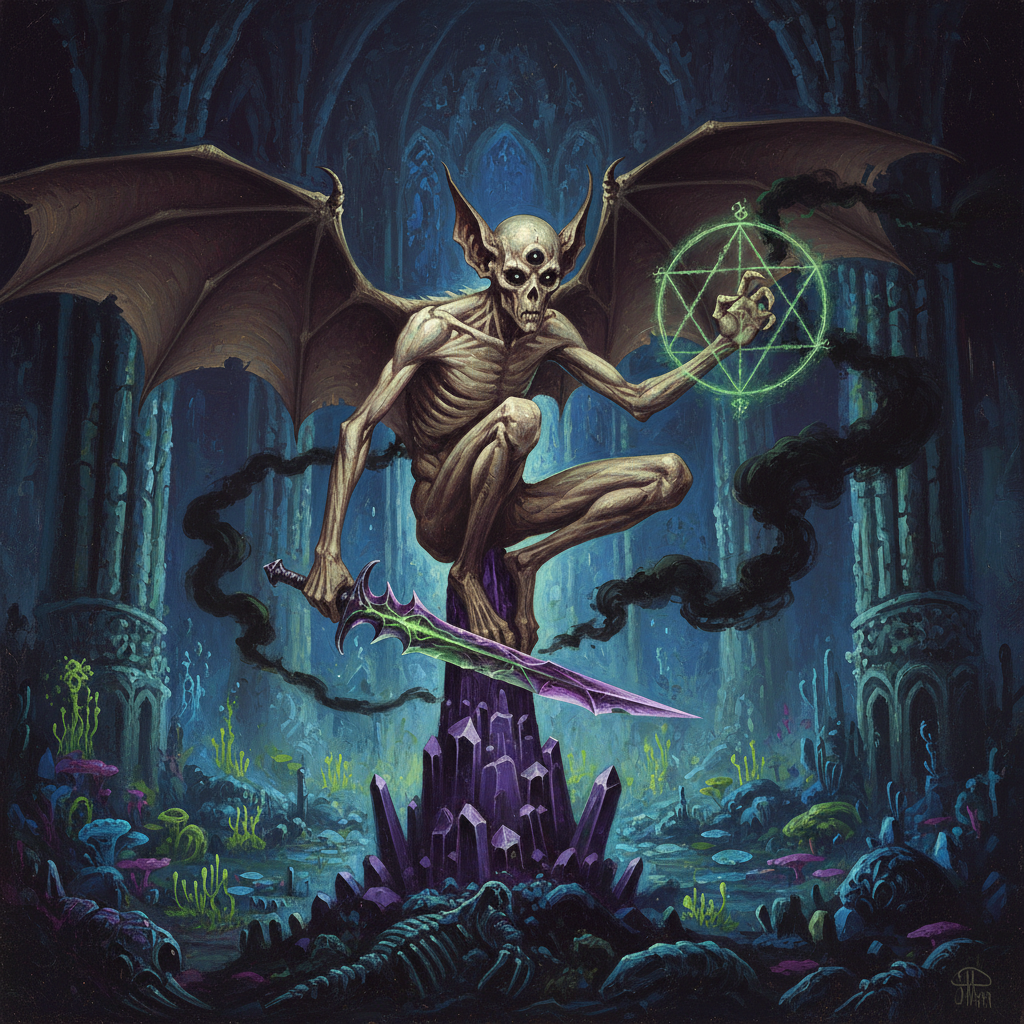 Grioth Cultist, original Pathfinder 2e monster artwork by ZapGM
