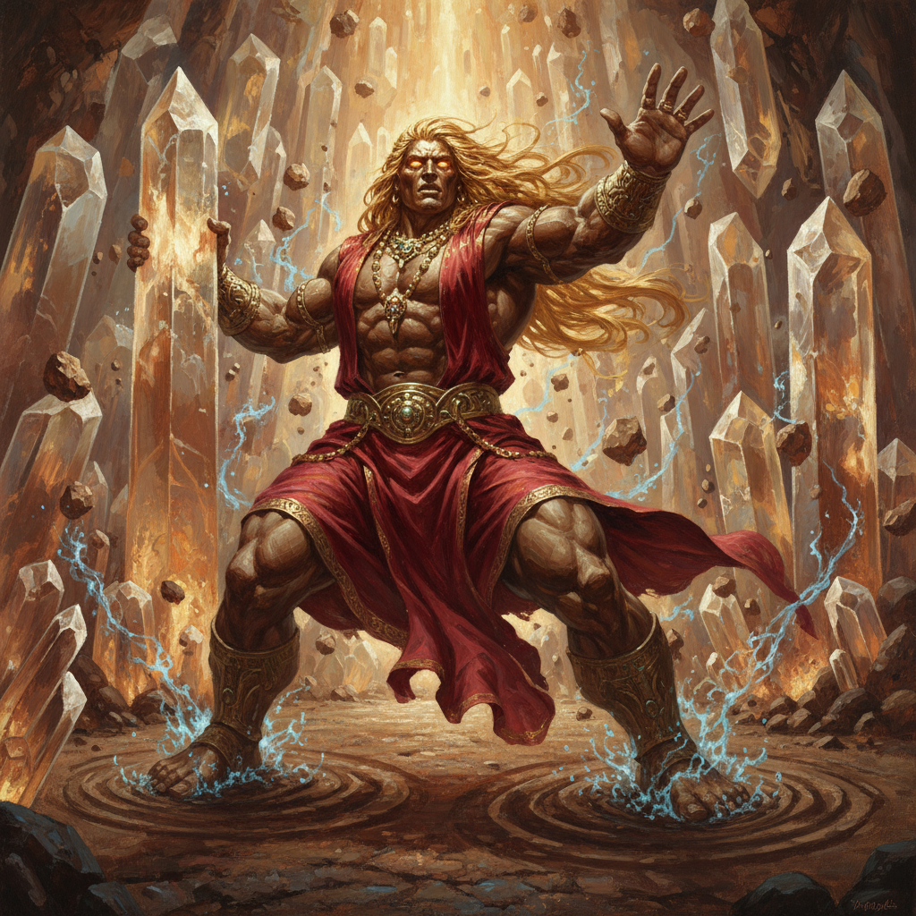 Shaitan, original Pathfinder 2e monster artwork by ZapGM