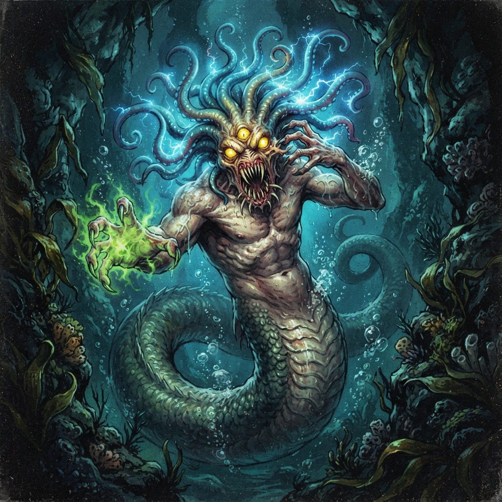 Vidileth, original Pathfinder 2e monster artwork by ZapGM