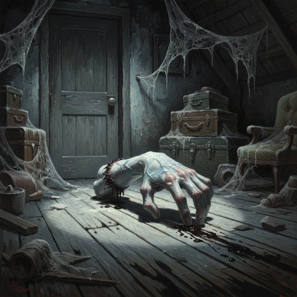 Crawling Hand, original Pathfinder 2e monster artwork by ZapGM