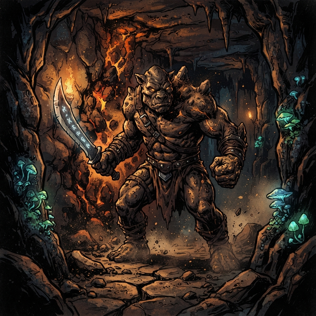 Jabali, original Pathfinder 2e monster artwork by ZapGM