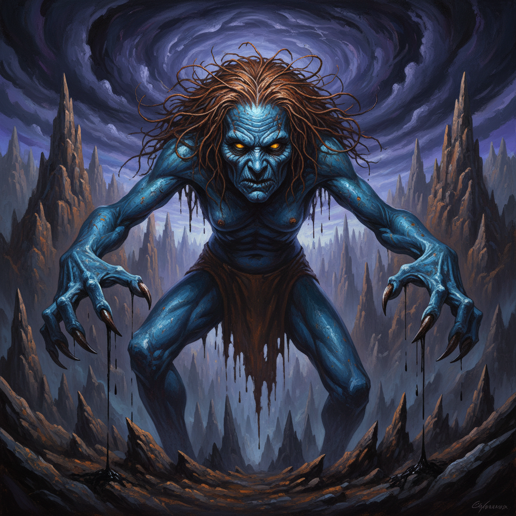 Annis Hag, original Pathfinder 2e monster artwork by ZapGM