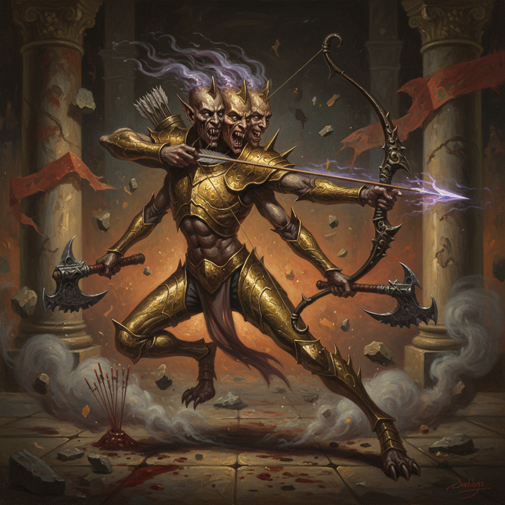 Japalisura, original Pathfinder 2e monster artwork by ZapGM