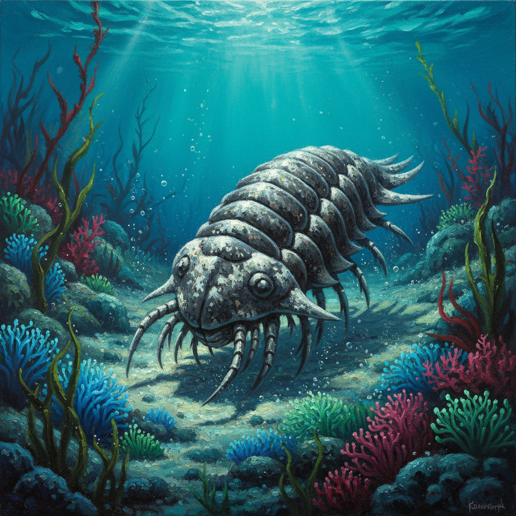 Trilobite, original Pathfinder 2e monster artwork by ZapGM