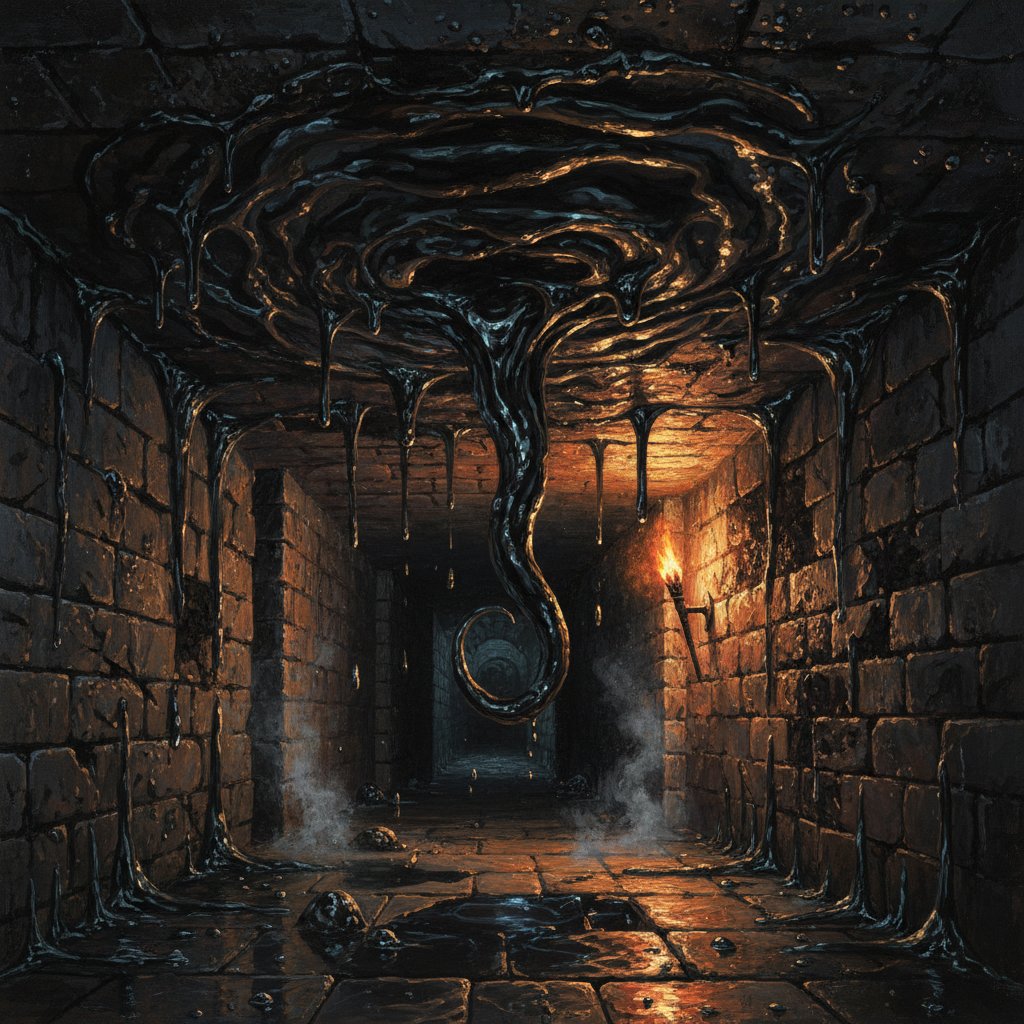 Black Pudding, original D&D 5e monster artwork by ZapGM